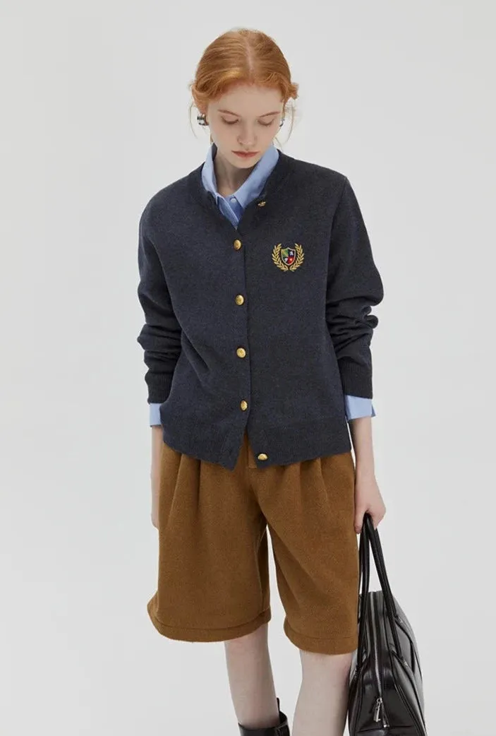 Preppy Style Cardigan