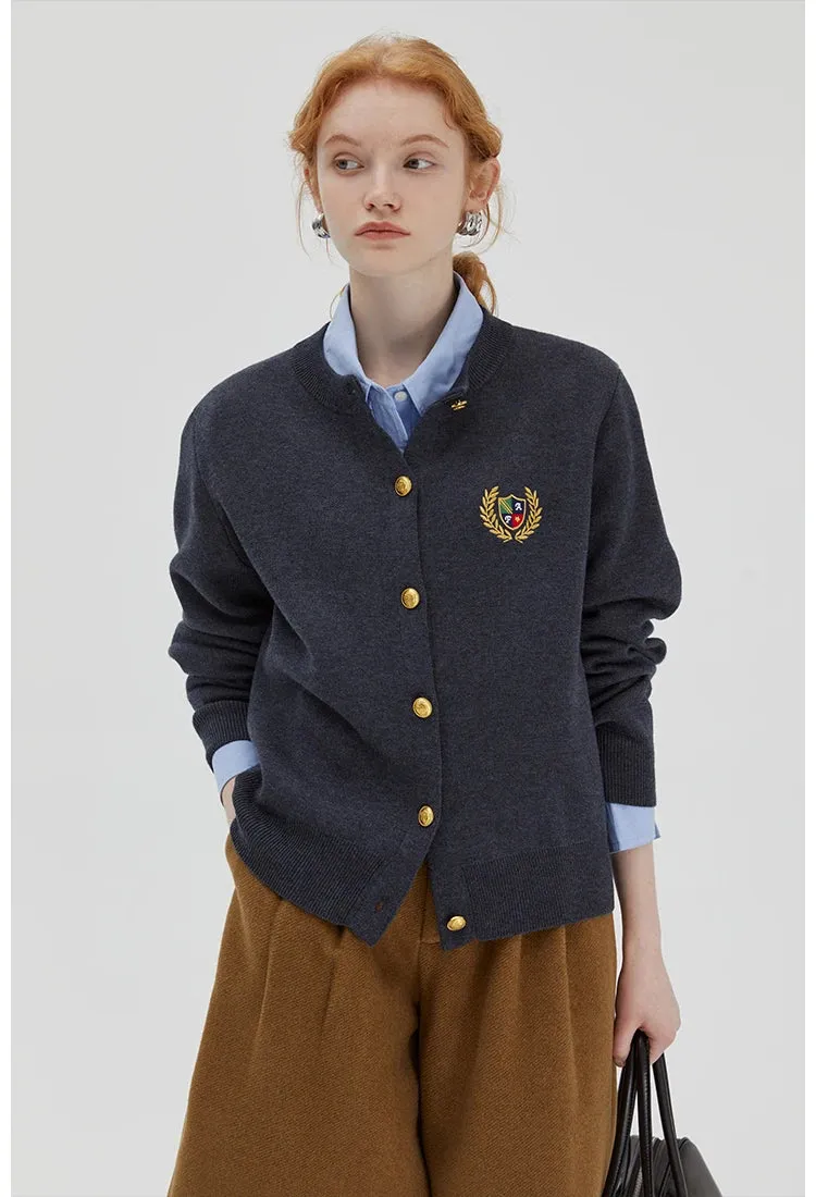 Preppy Style Cardigan
