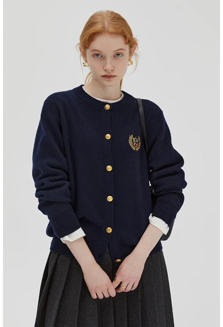 Preppy Style Cardigan