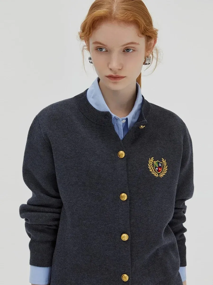 Preppy Style Cardigan