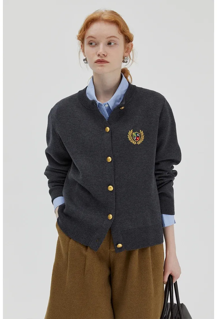 Preppy Style Cardigan