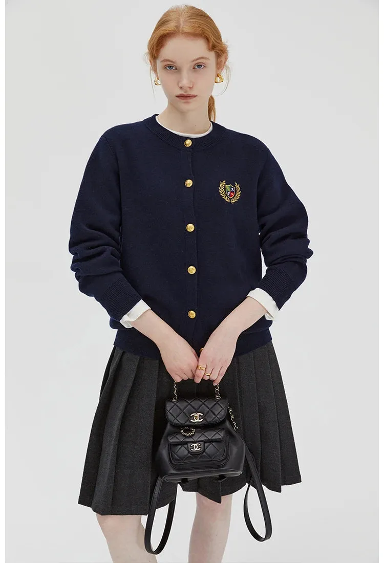 Preppy Style Cardigan