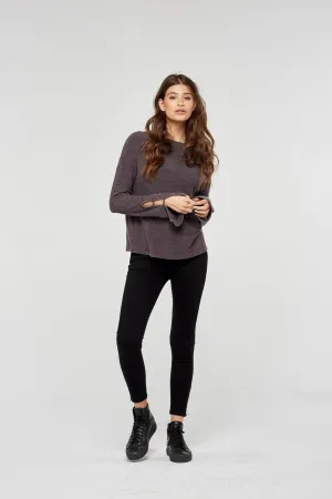 Project Social T Stevie Bell Sleeve Top | Blackberry