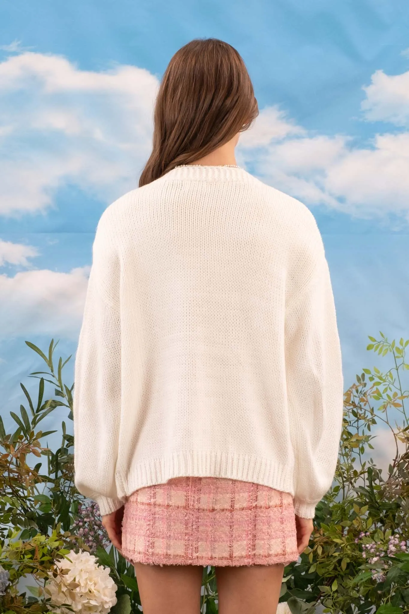 Puff Floral Cardigan