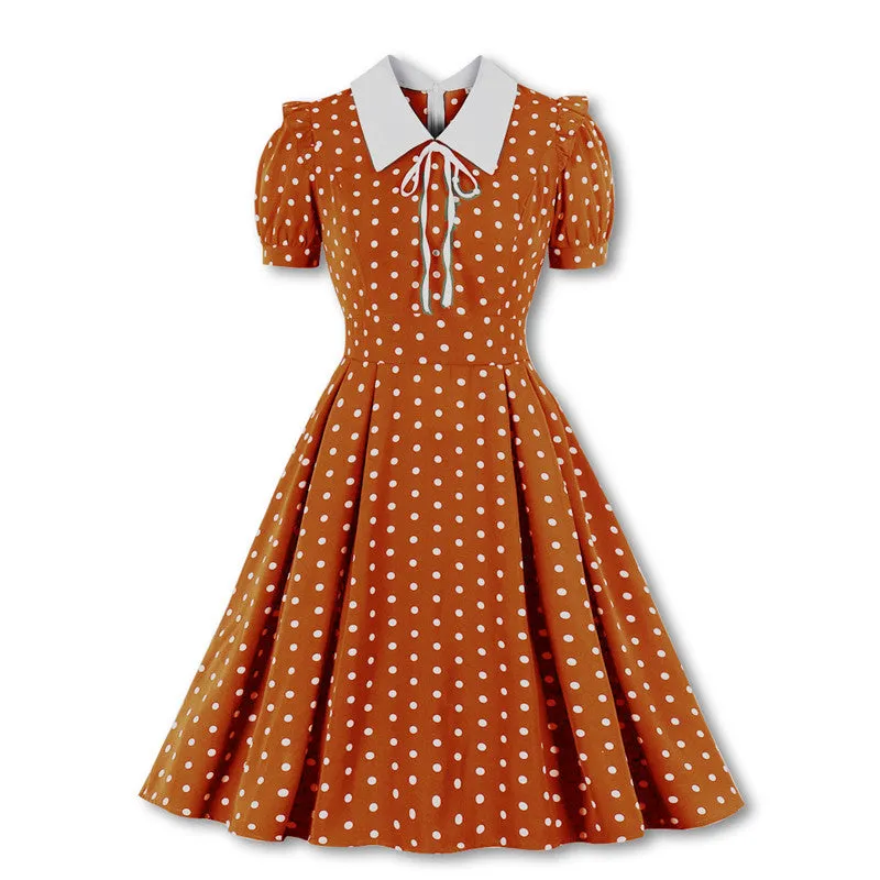 "POLKA DOT PRINT" DRESS H042302
