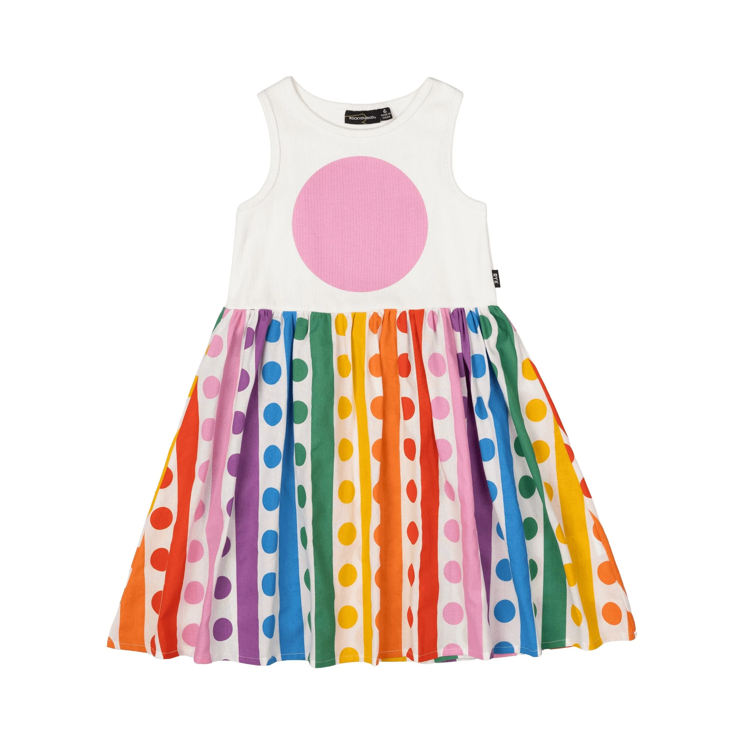 Rainbow Drops Singlet Dress