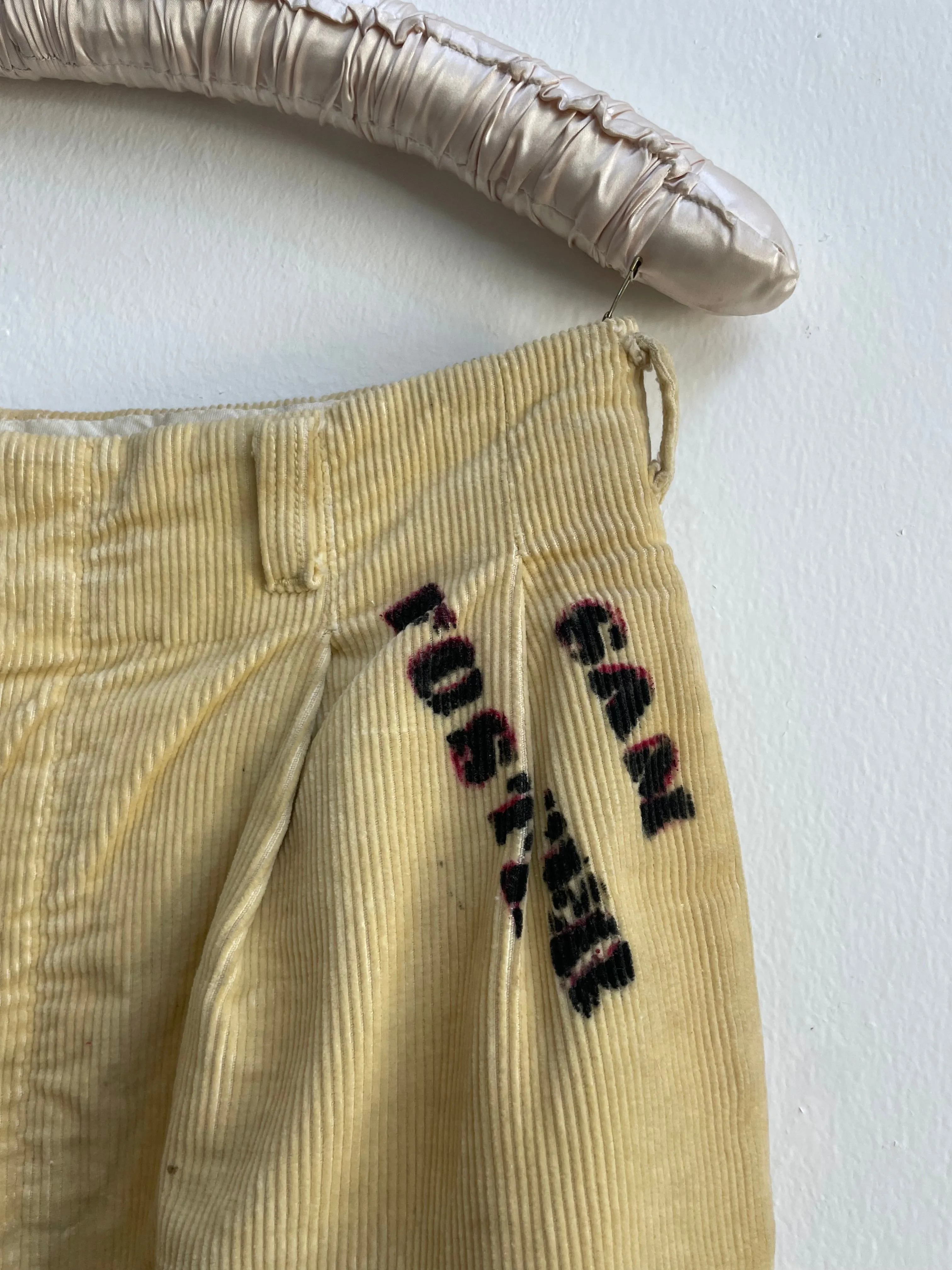 Rare 1956 'Rensselaer Bombers' Indiana Senior Cords Hand Drawn/ Hand Painted Pants