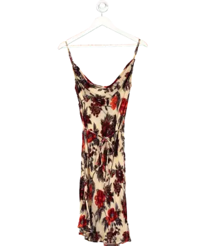 Rat & Boa Beige Silkmini Dress UK 6