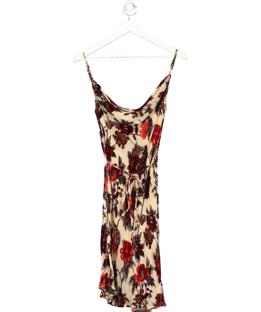 Rat & Boa Beige Silkmini Dress UK 6