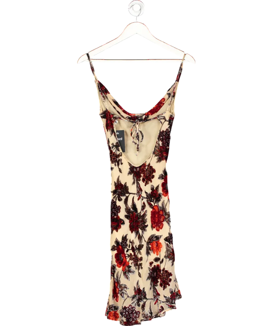 Rat & Boa Beige Silkmini Dress UK 6