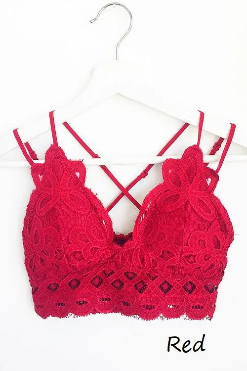 Red Lace Bralette