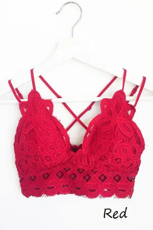 Red Lace Bralette