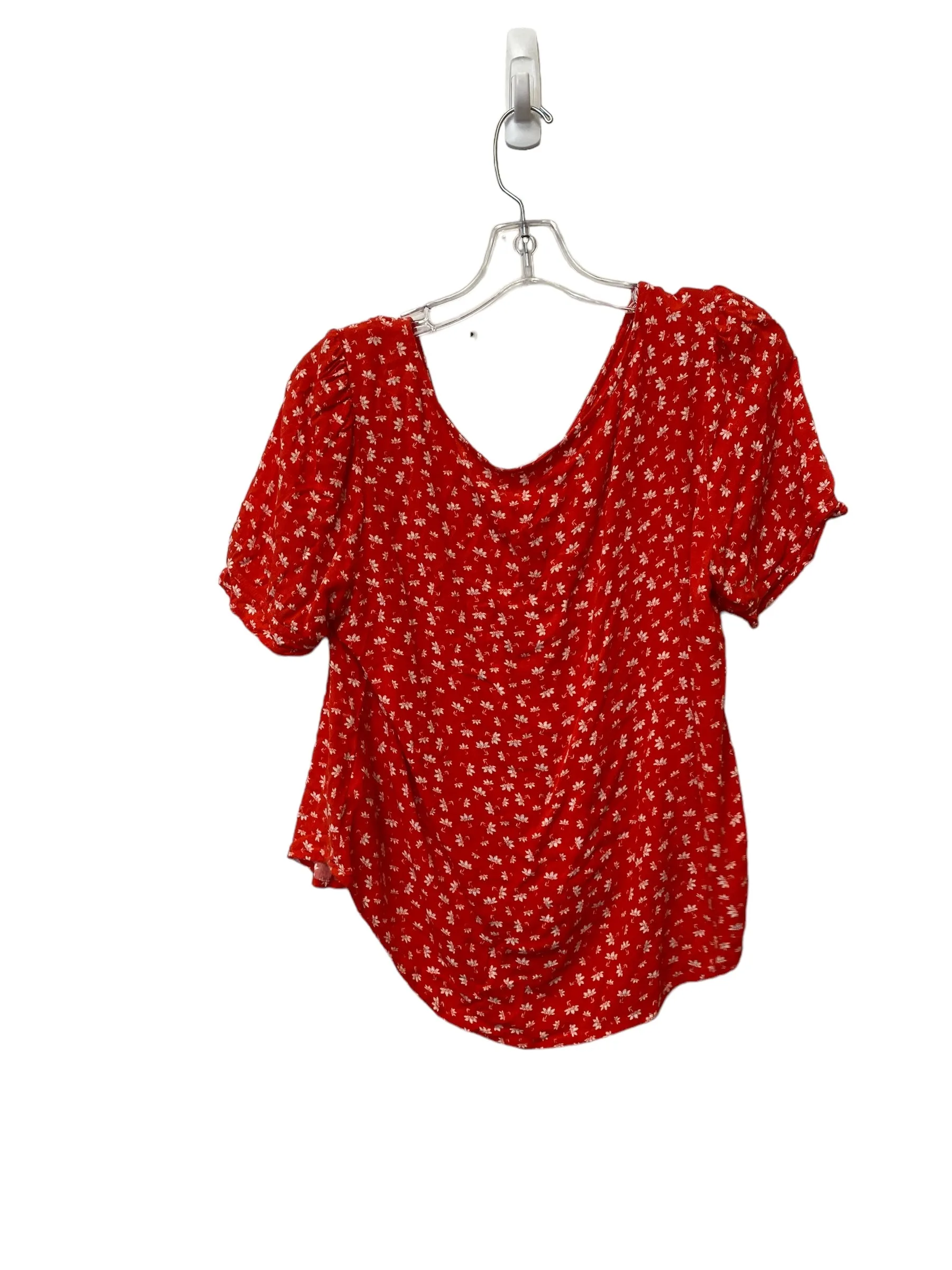 Red Top Short Sleeve Elodie, Size Xl
