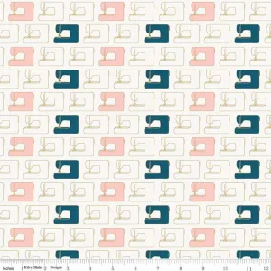 Riley Blake - Blooms & Bobbins - Machines - Cream