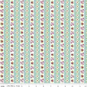 Riley Blake - Dainty Darling - Stripe - Aqua