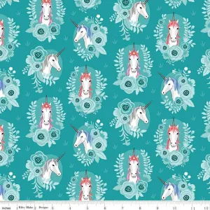 Riley Blake - My Unicorn - My Portrait - Teal