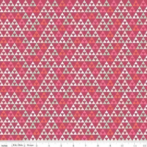 Riley Blake - On Trend - Triangle - Raspberry
