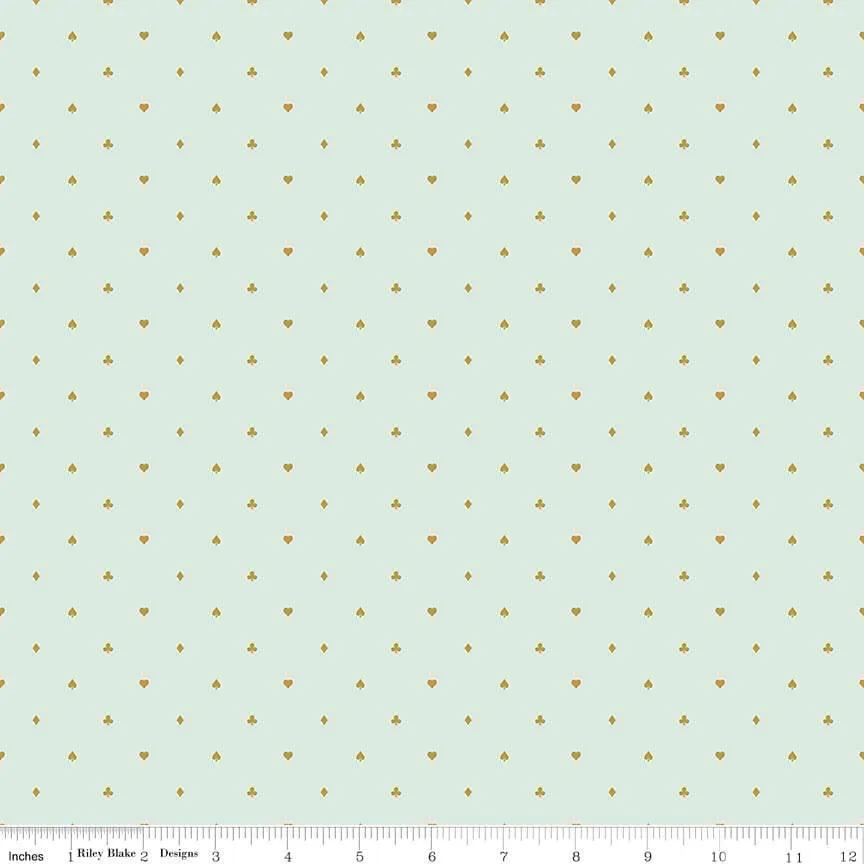 Riley Blake Wonderland 2 - Cards - Mint Sparkle