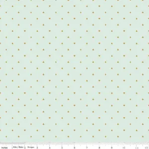 Riley Blake Wonderland 2 - Cards - Mint Sparkle