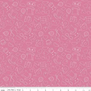 Riley Blake Wonderland 2 - Tea Party - Pink