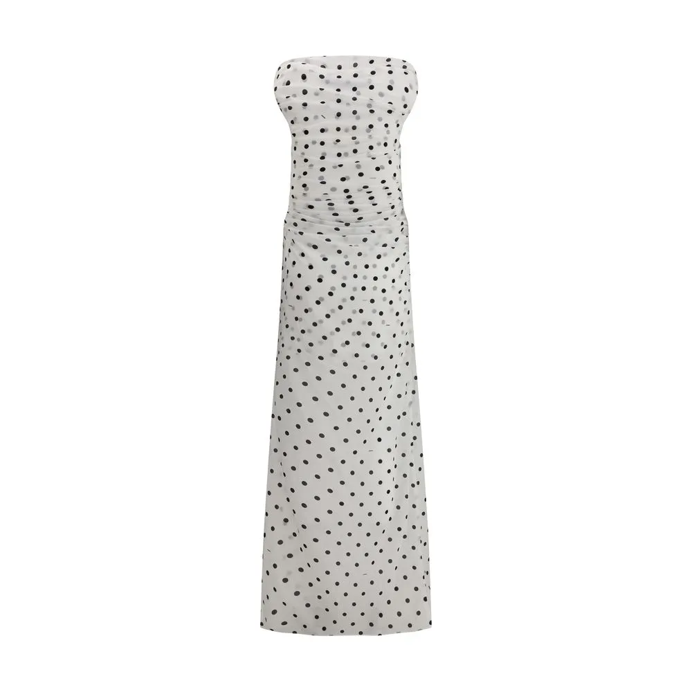 Rita pois long Dress