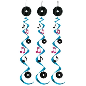 Rock & Roll Party Whirls (3 per Package)