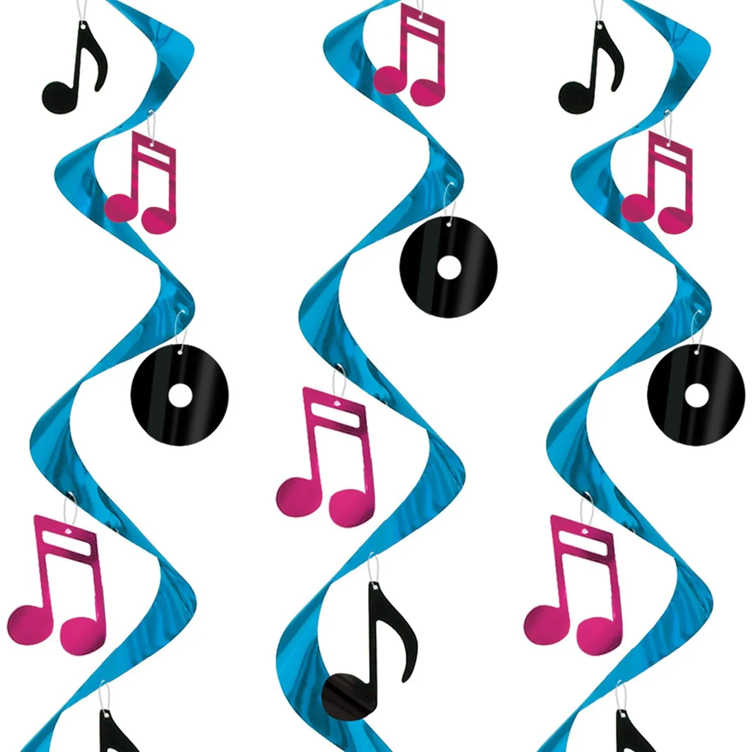 Rock & Roll Party Whirls (3 per Package)