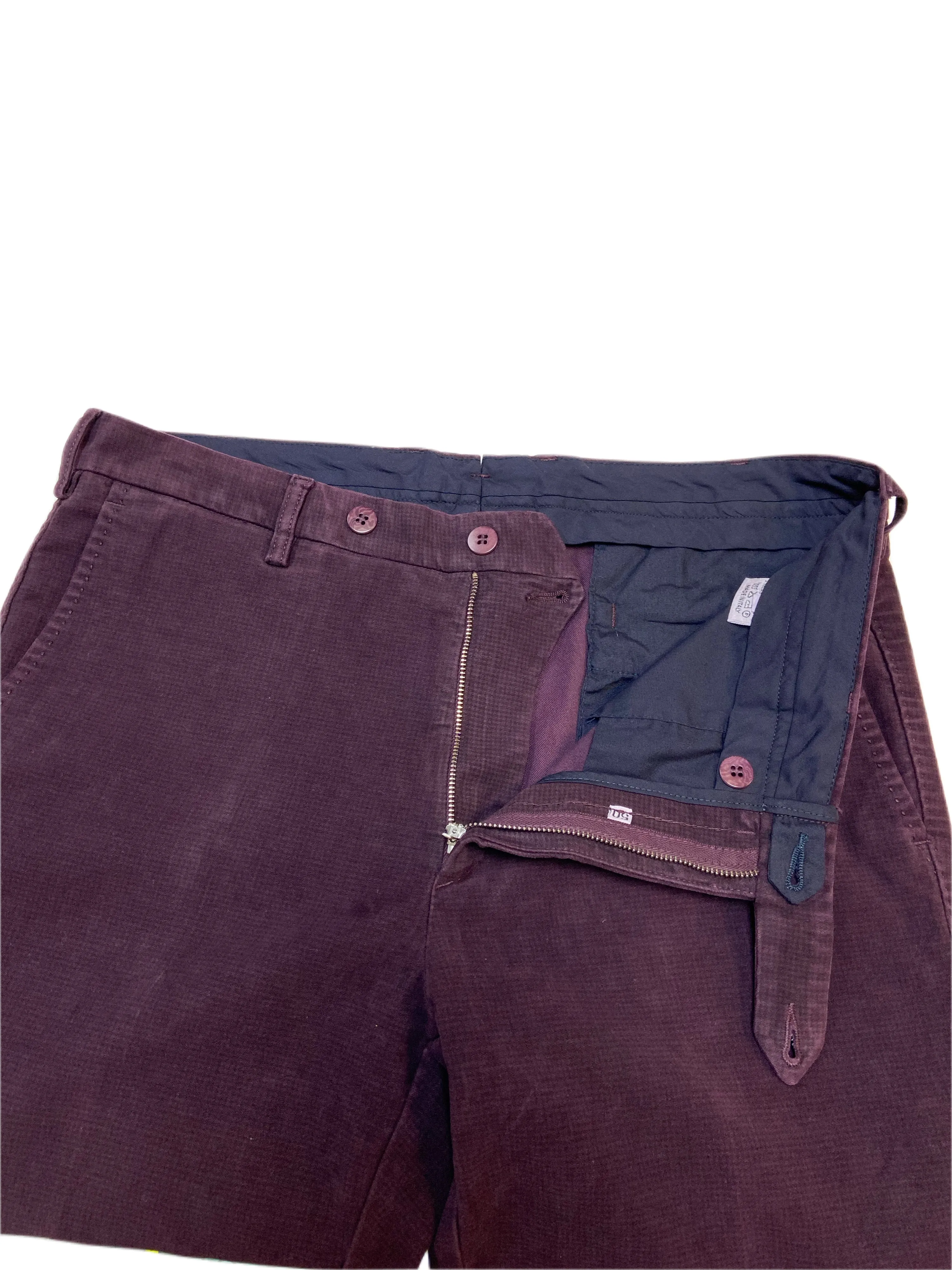 ROTA SPORT Men's Burgundy Straight Leg Chinos Pants Sz 34 NWOT