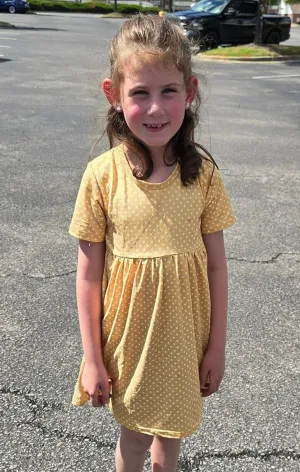 RTS Yellow Gold Dot Dress