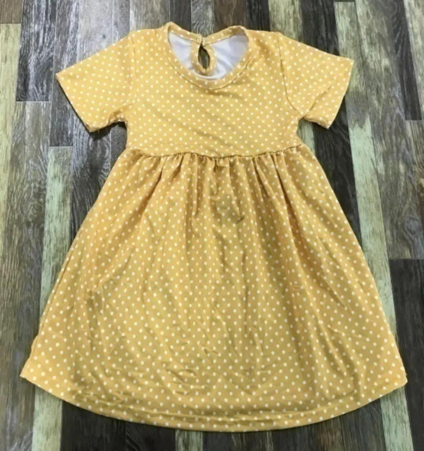 RTS Yellow Gold Dot Dress