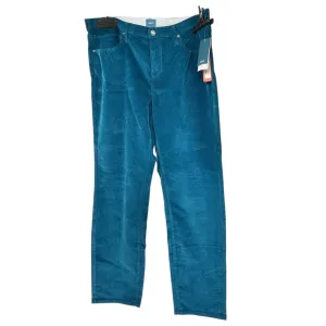 Ruby Mid Rise Straight Corduroy Pants Womens 20W Moroccan Blue By JAG Cotton