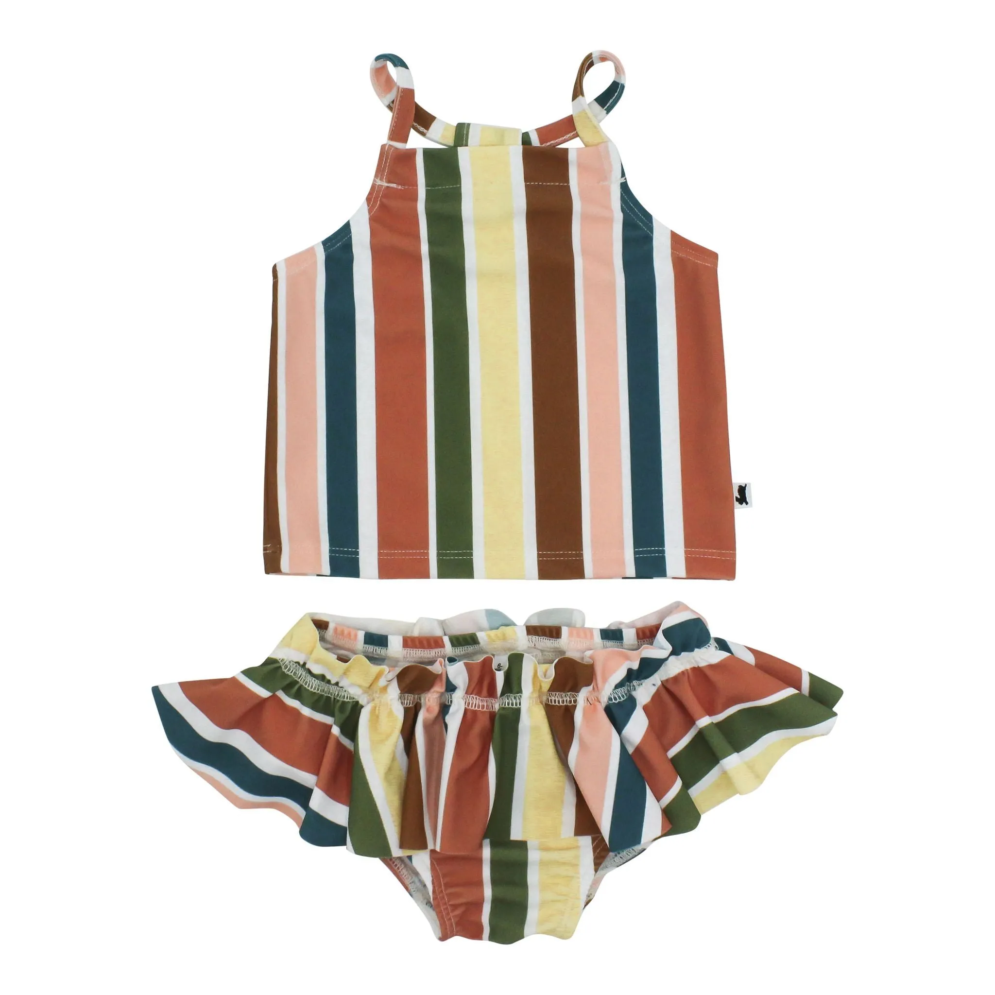 Ruffle Swim Briefs:  UPF50 
