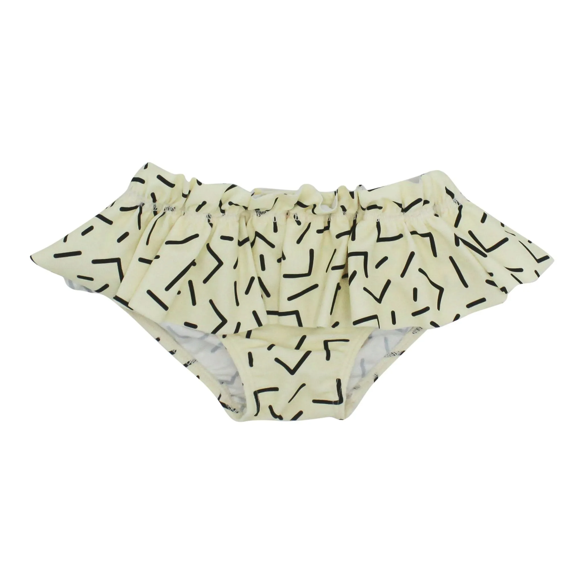 Ruffle Swim Briefs:  UPF50 