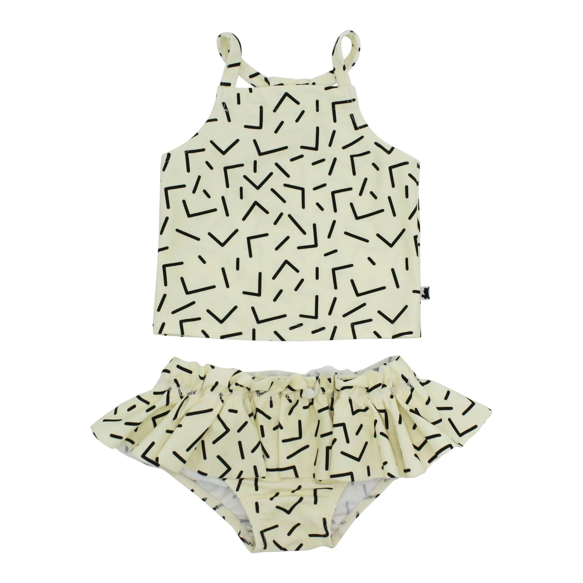 Ruffle Swim Briefs:  UPF50 