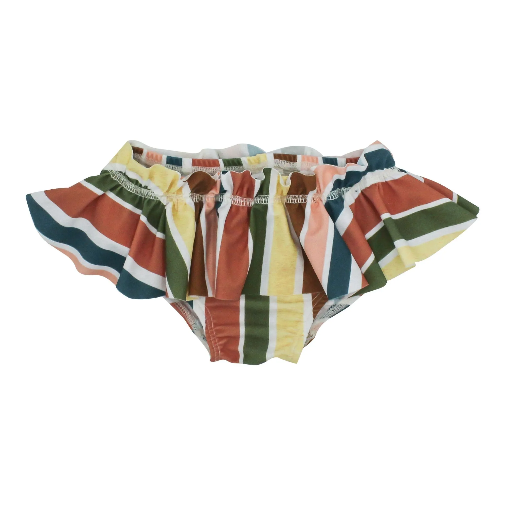 Ruffle Swim Briefs:  UPF50 