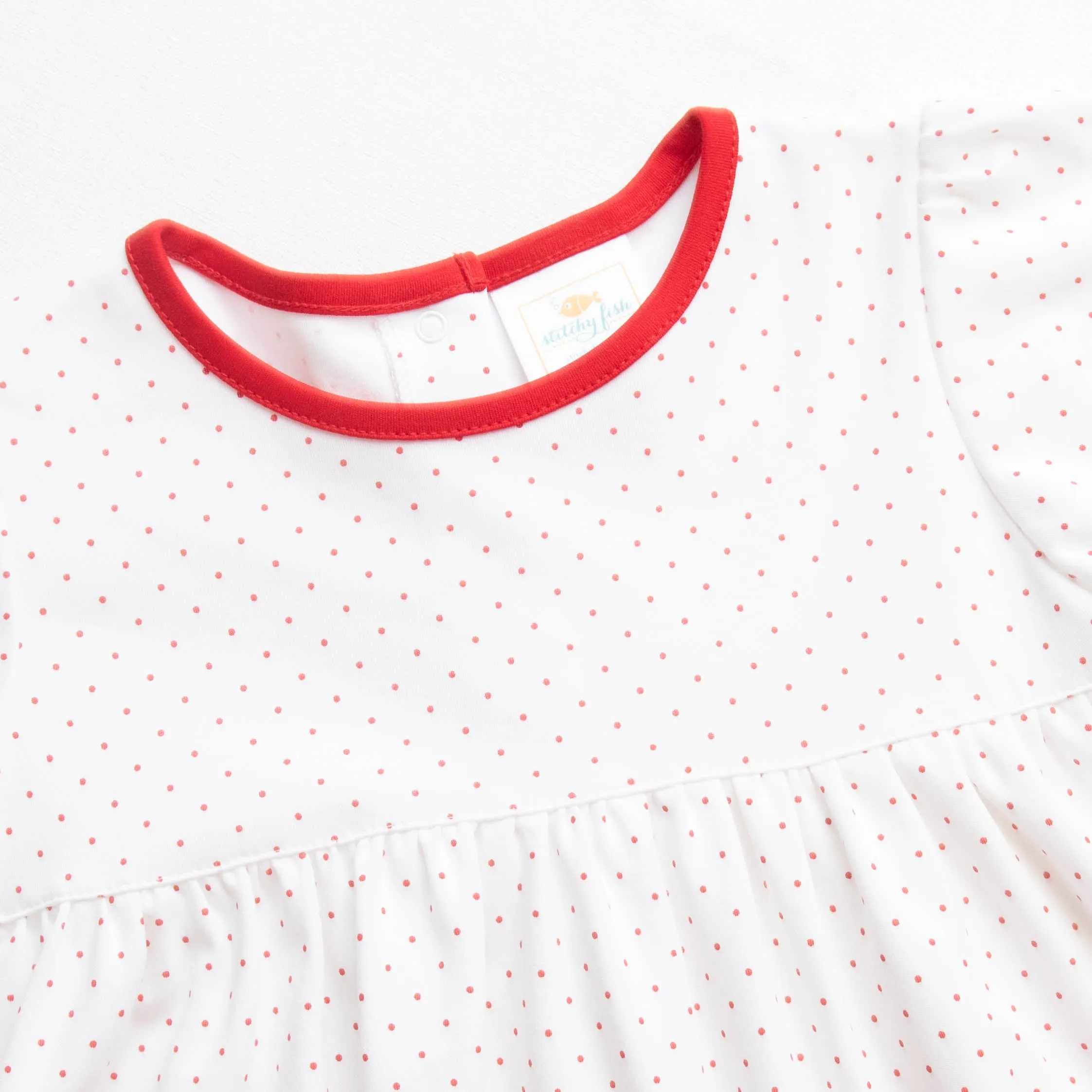 Savannah Pima Dress, Red