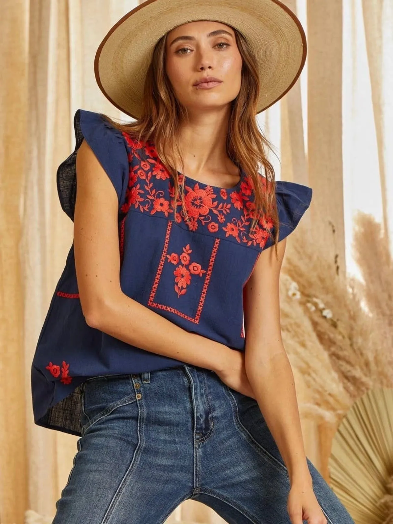 Season of Change Top: Navy