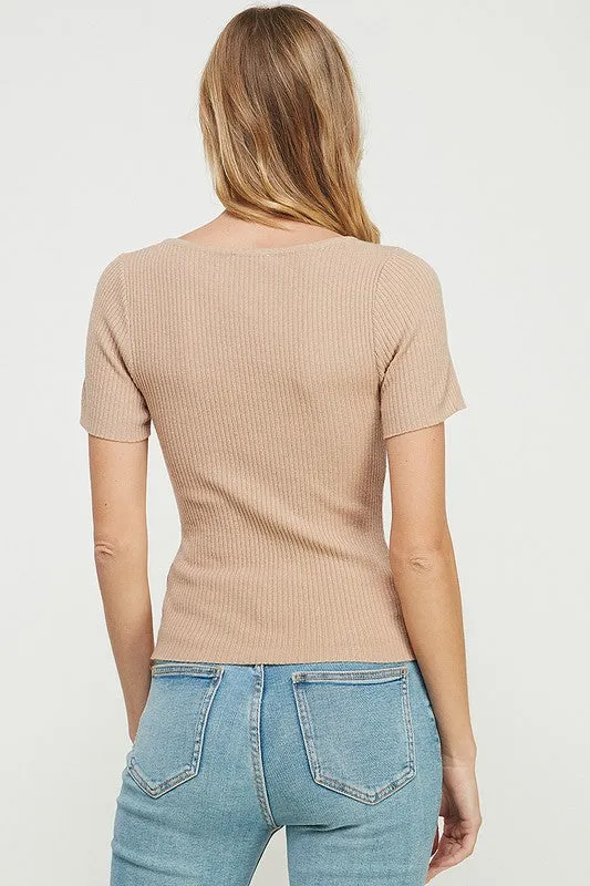 Selena Ribbed Top