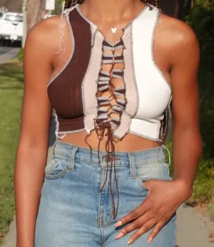 Shego Lace Up(Brown/White)
