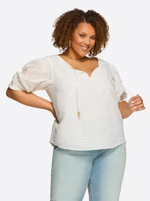 Sibyl Top in Gardenia