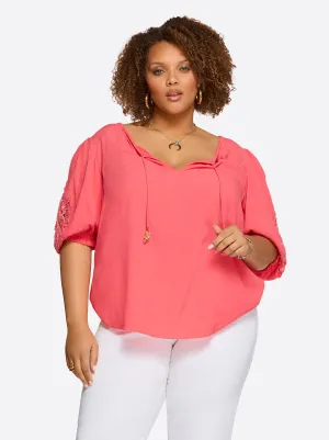 Sibyl Top in Rose Of Sharon