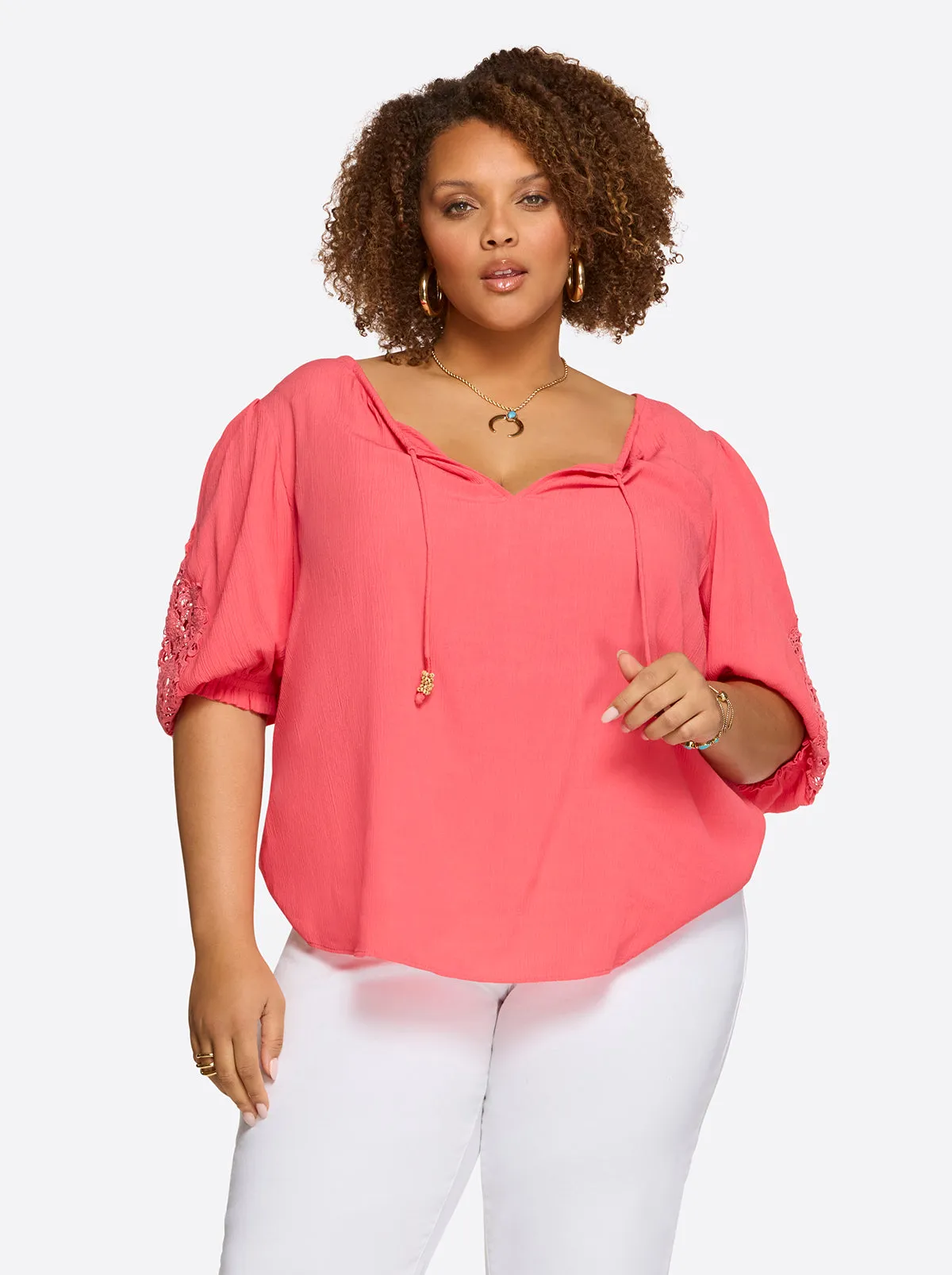 Sibyl Top in Rose Of Sharon