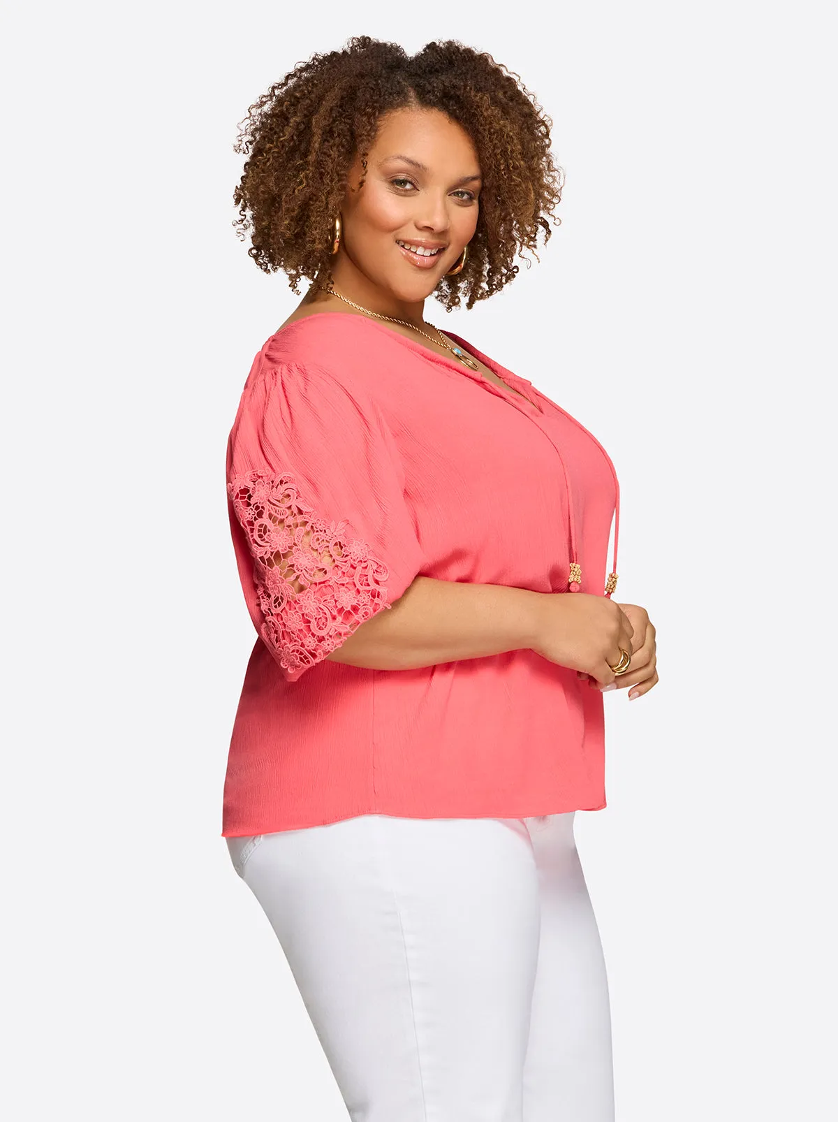 Sibyl Top in Rose Of Sharon