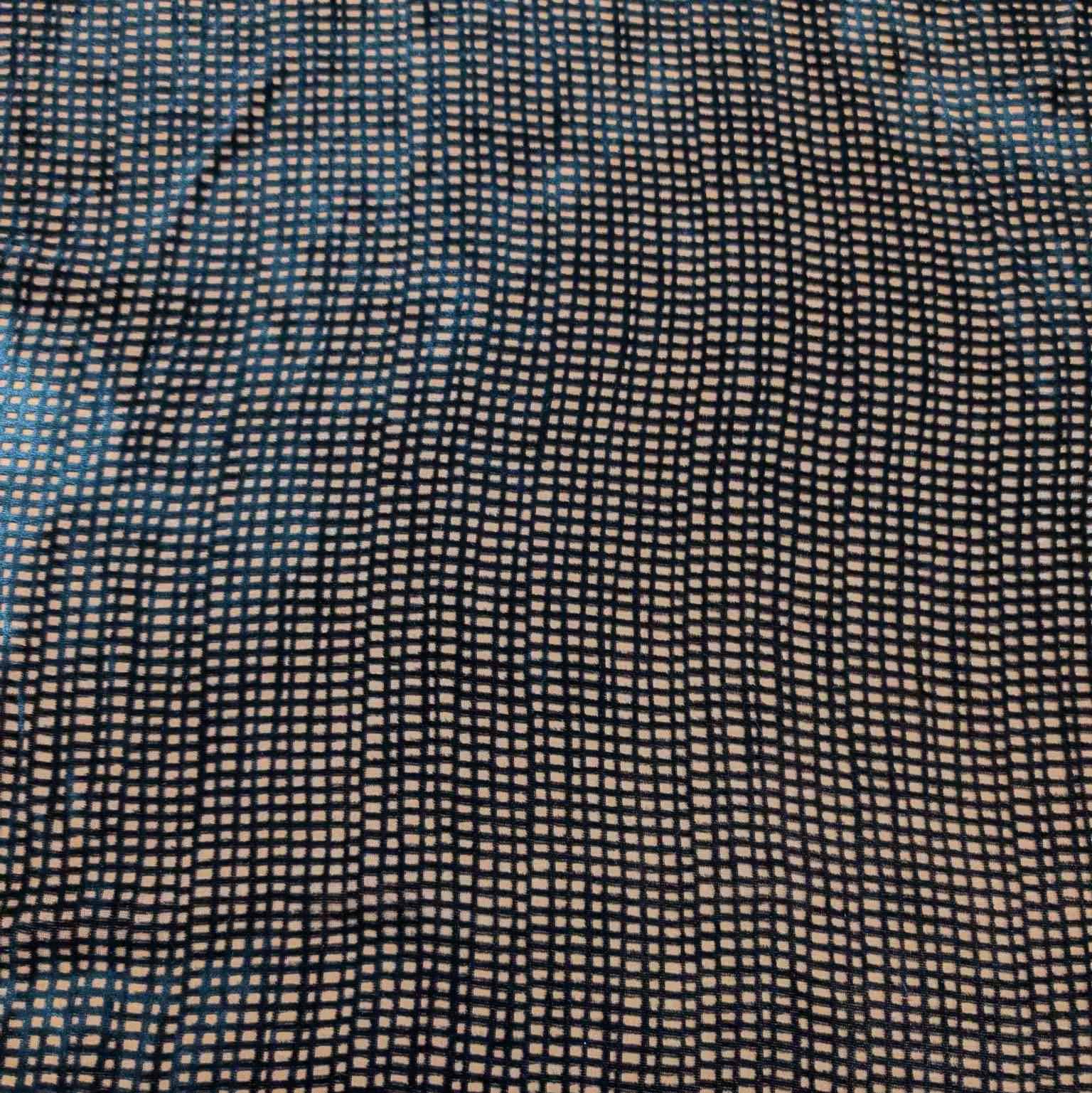 Silk Burnout Velvet, Crosshatch