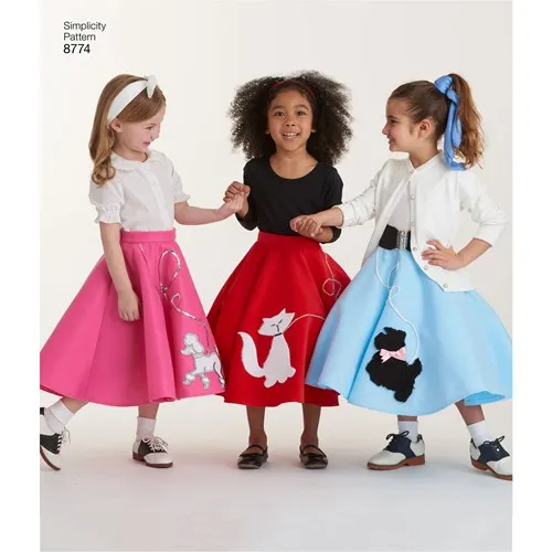 Simplicity Child/Teen Skirts S8774