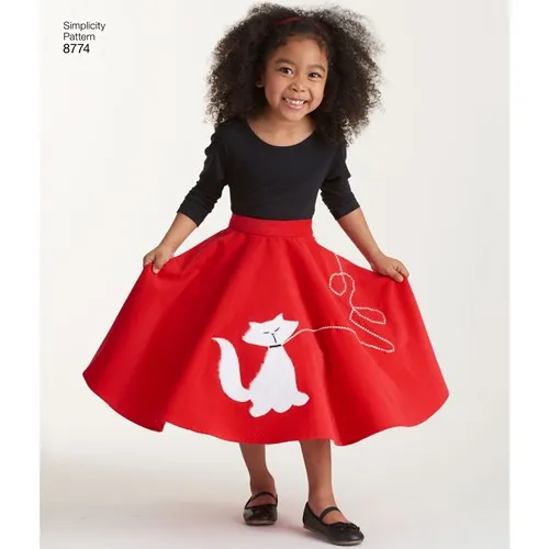 Simplicity Child/Teen Skirts S8774