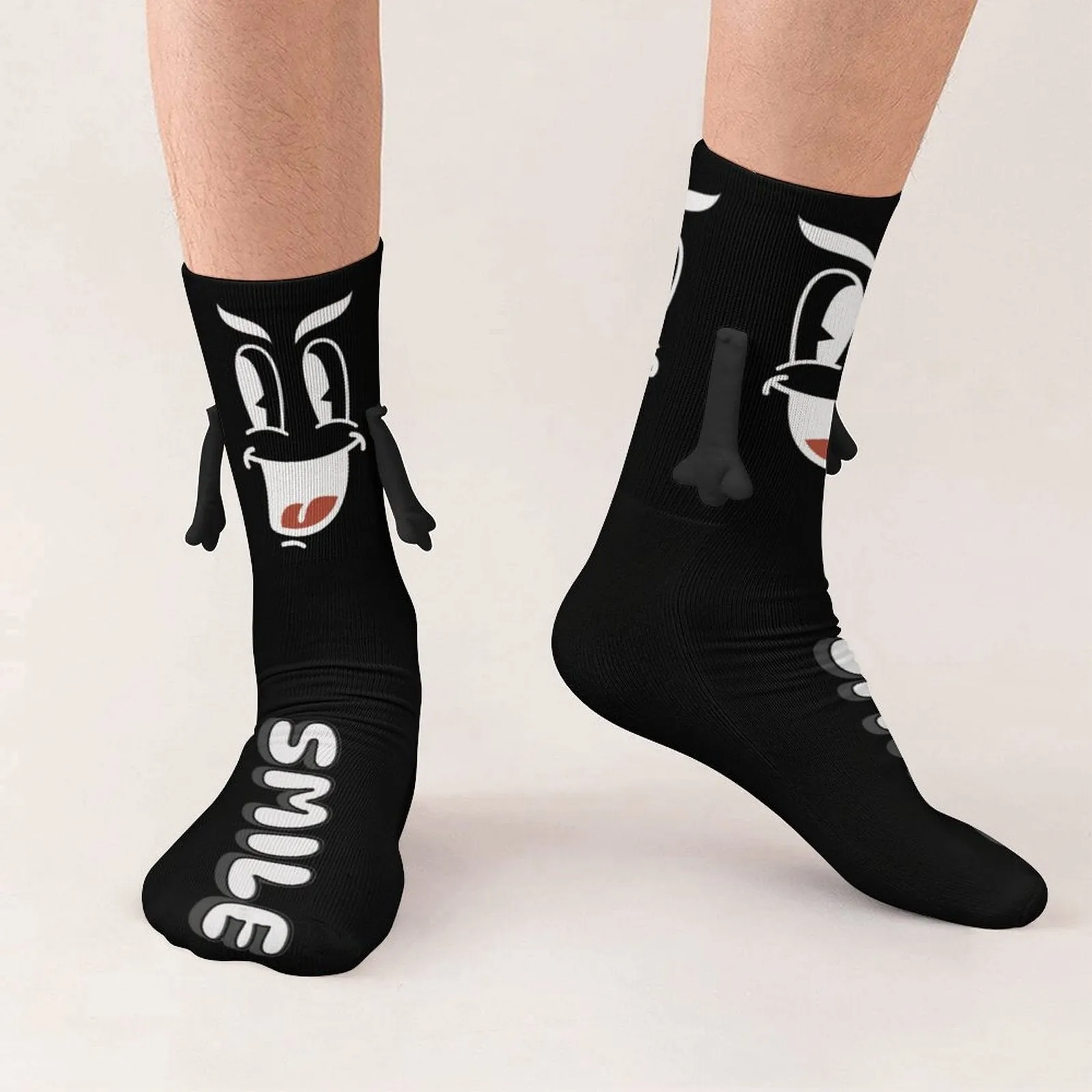 Smile Friend - Magnetic Holding Hands Funny Socks