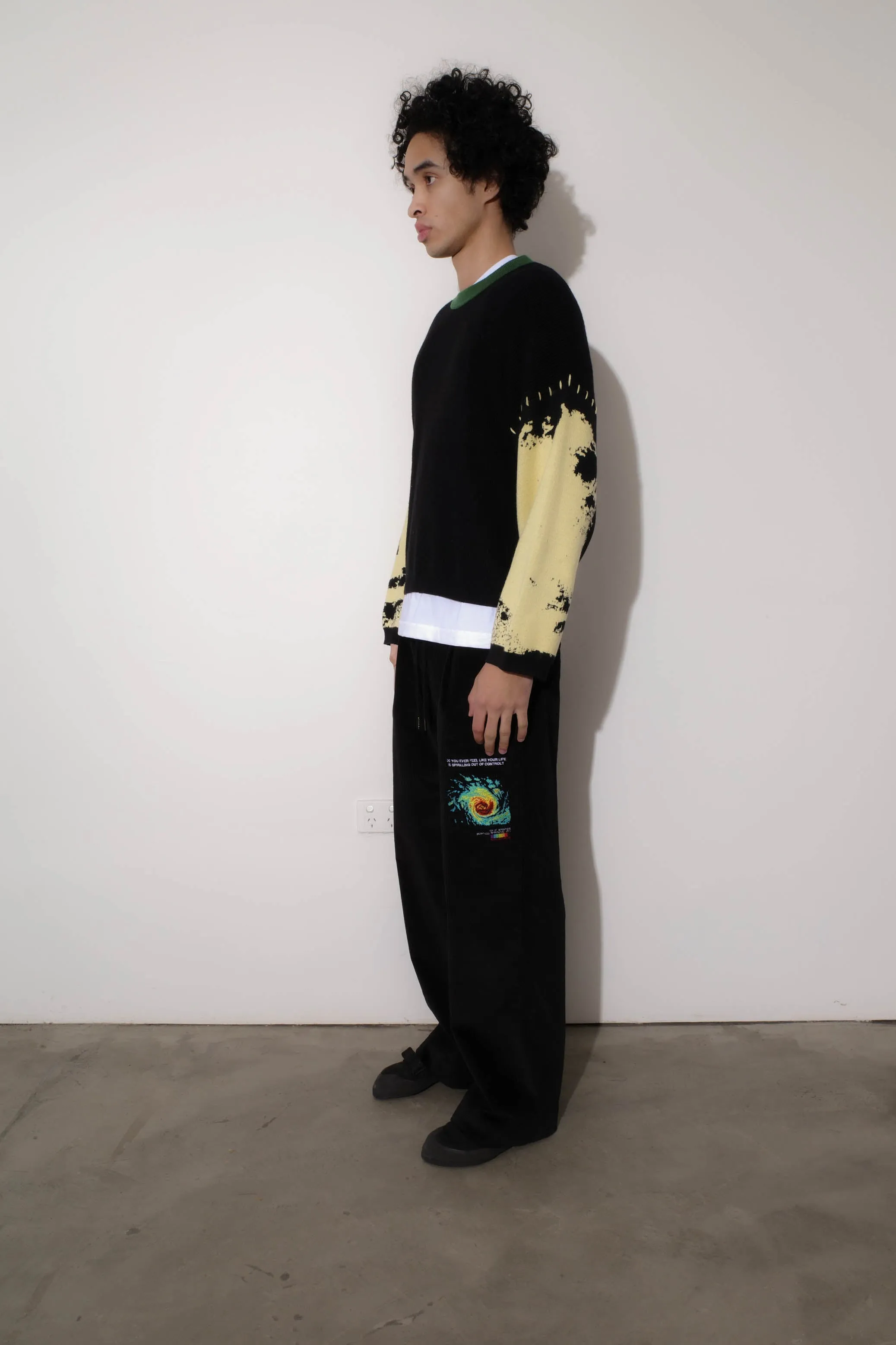 Spiraling Cord Pant