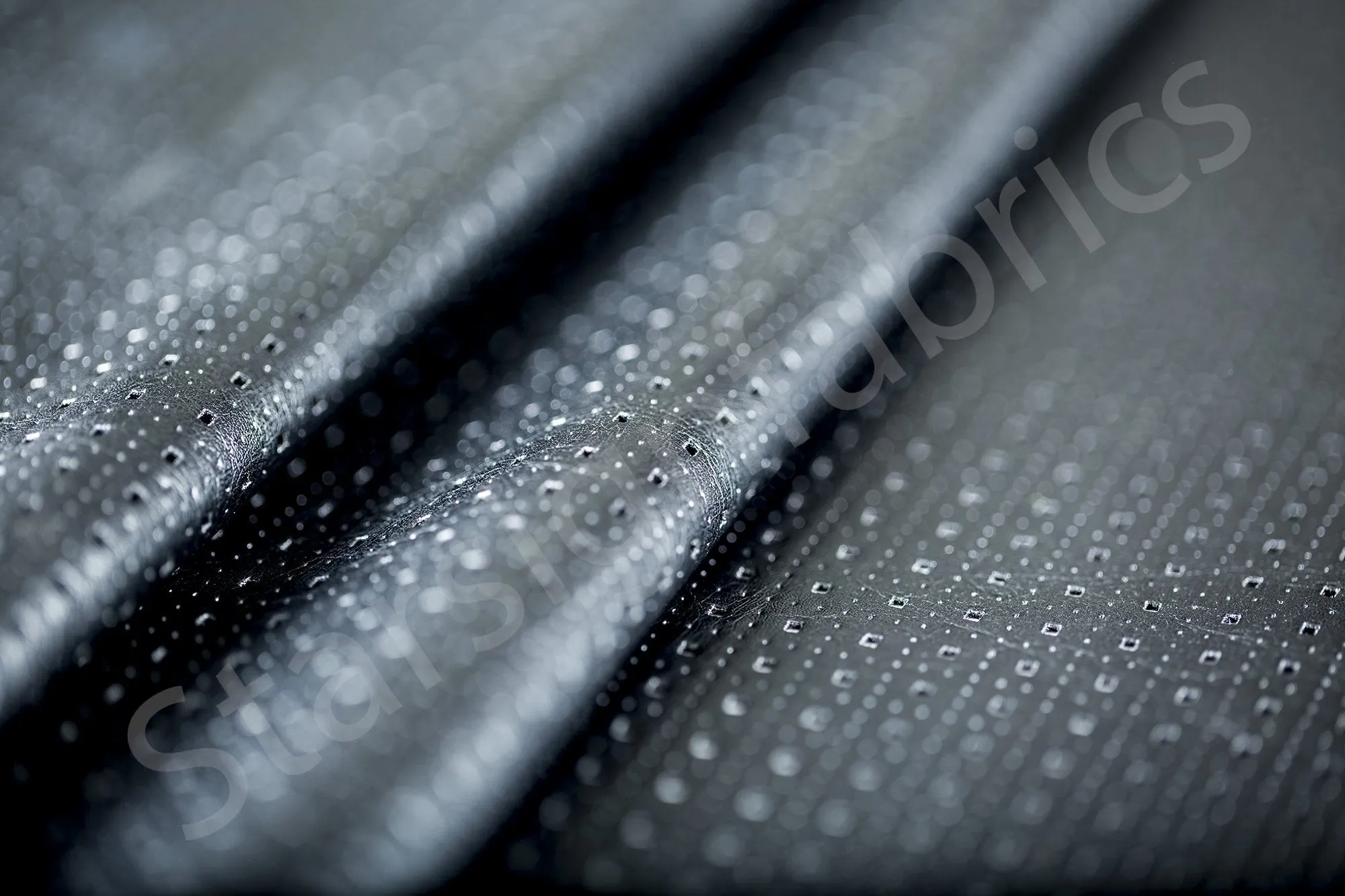 Spot Design Laser Cut Faux Leather Fabric