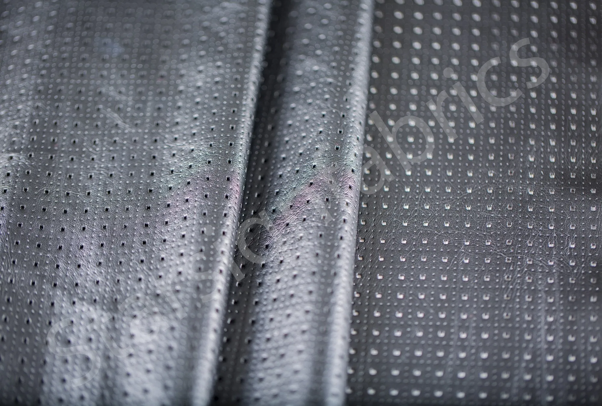 Spot Design Laser Cut Faux Leather Fabric